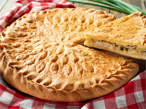 Семейный пирог с курицей и шампиньонами Доставка 1032763