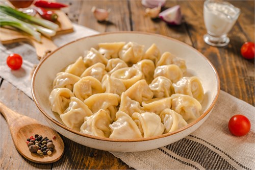 Пельмени с говядиной и курицей замороженные, весовые Доставка 1057118