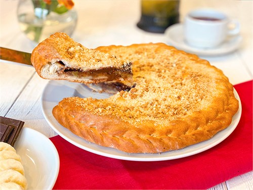 Пирог с бананом и шоколадом 1059649