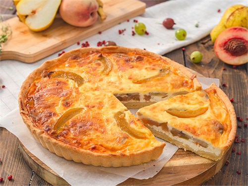 Киш с карамелизированной грушей, бананом и творогом Доставка 1071961