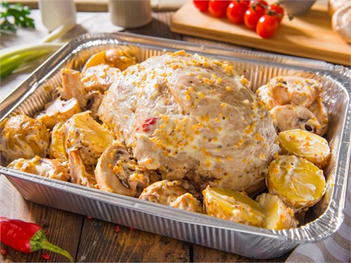 Банкет-бокс со свиным окороком су-вид и овощами Доставка  1089789