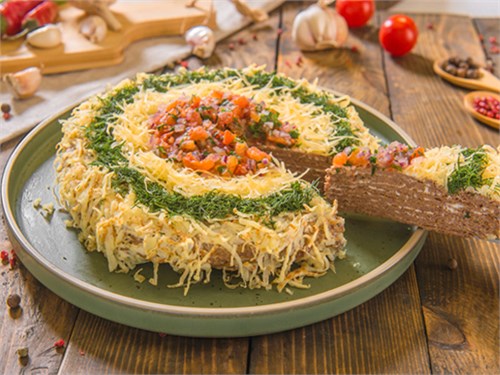 Наполеон из куриной печени банкет Доставка  1089639