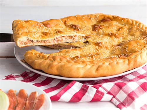 Пирог с дальневосточным лососем и картофелем 1000897