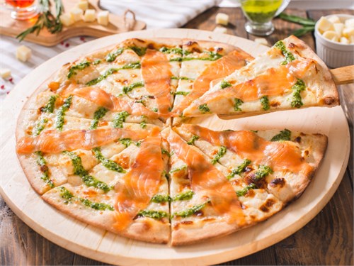 Пицца с сёмгой-фреш и сливочным сыром 1000957