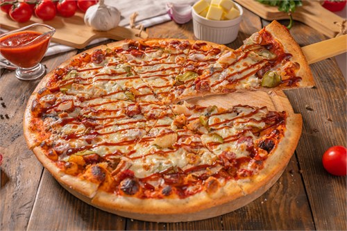 Пицца с охотничьими колбасками Доставка 1098038