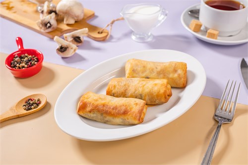 Блинчики с мясом и грибами со сливочным сыром Доставка  1099113