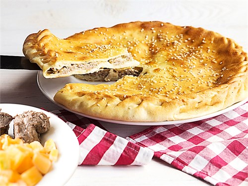 Пирог с бараниной и тыквой 1011760