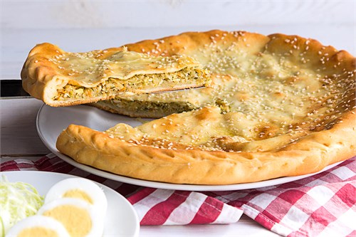 Пирог с капустой и яйцом 1000929