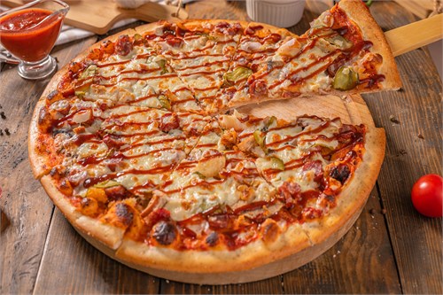 Пицца с охотничьими колбасками 1098038