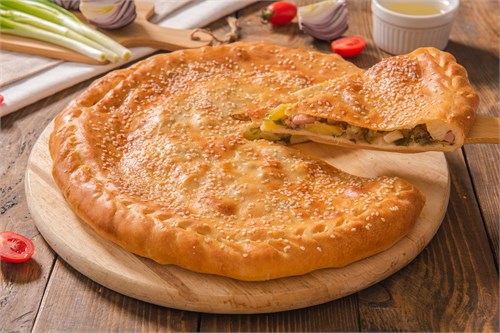 Пирог с картофелем и шкварками  1092444