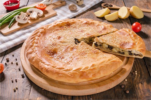 Пирог с картофелем и грибами 1000905