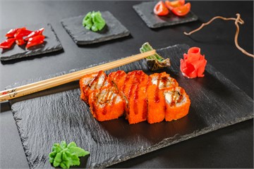 {{photo.Alt || photo.Description || 'Ролл с угрём и соусом унаги Доставка '}}