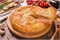 Пирог с курицей и баклажанами  1099666