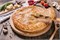 Пирог с курицей, грибами и сыром 1000911